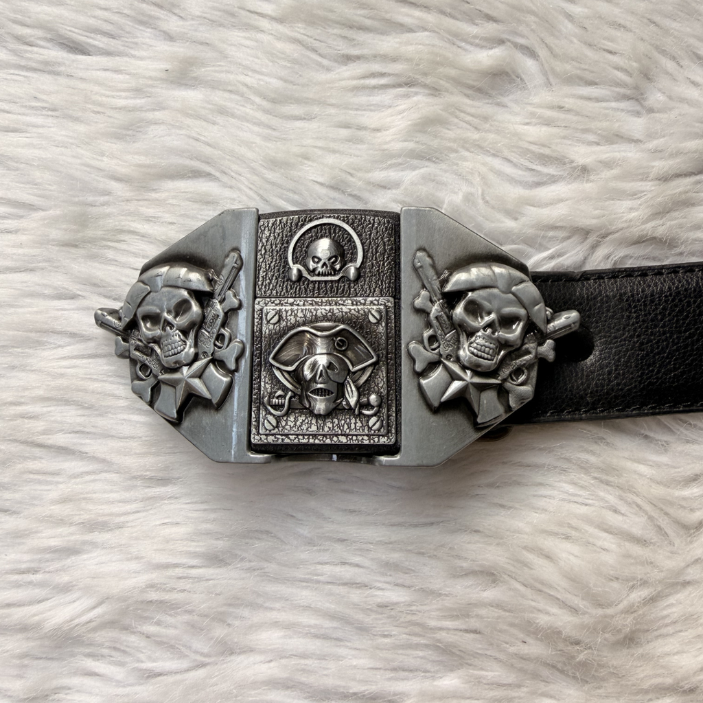 Blackfleet Skull Lighter Belt