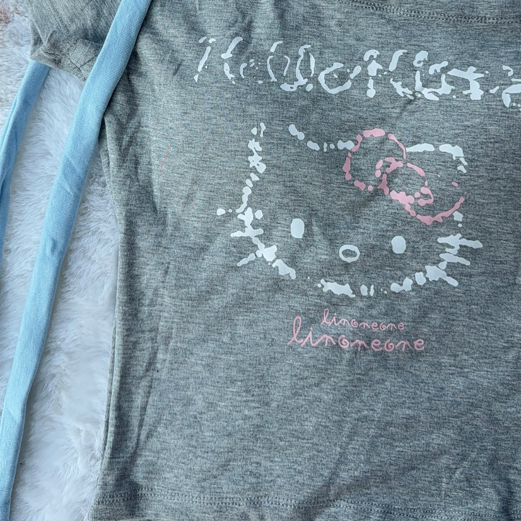 Grey Kitty Top