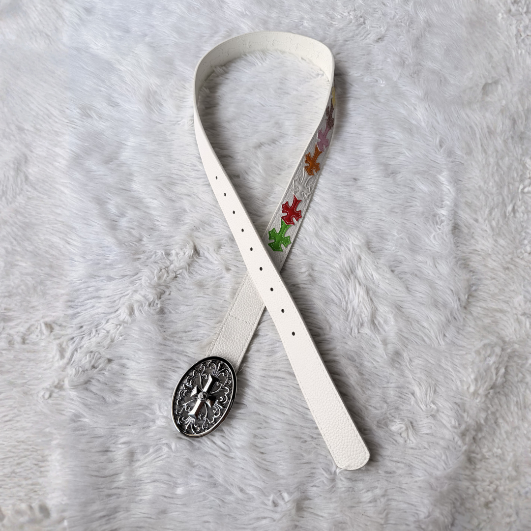 Chrome Hearts Ivory Saints Belt