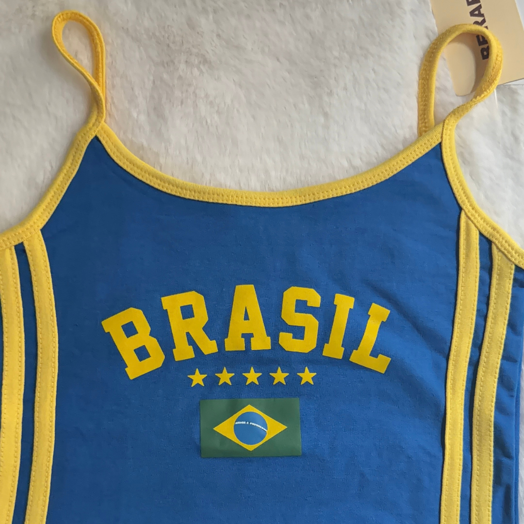 Brasil Blue Crop Tank