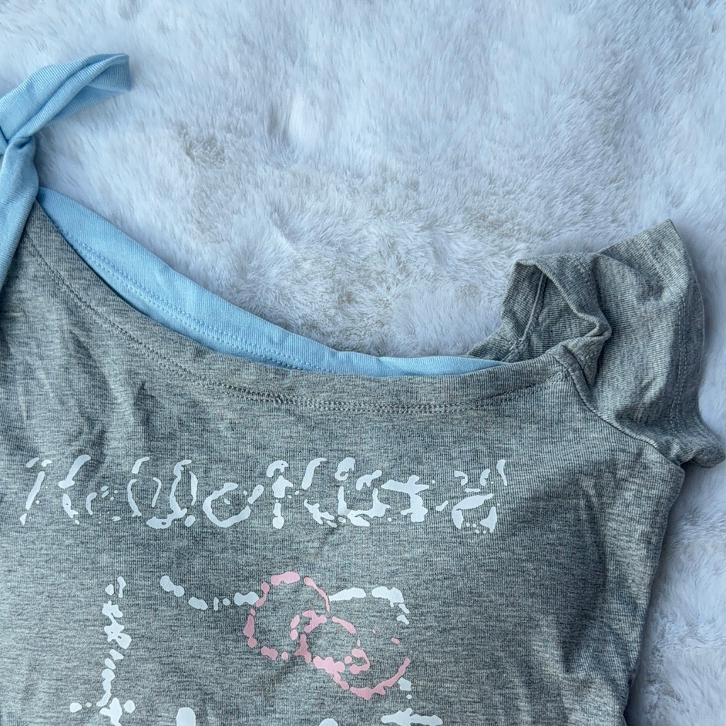 Grey Kitty Top