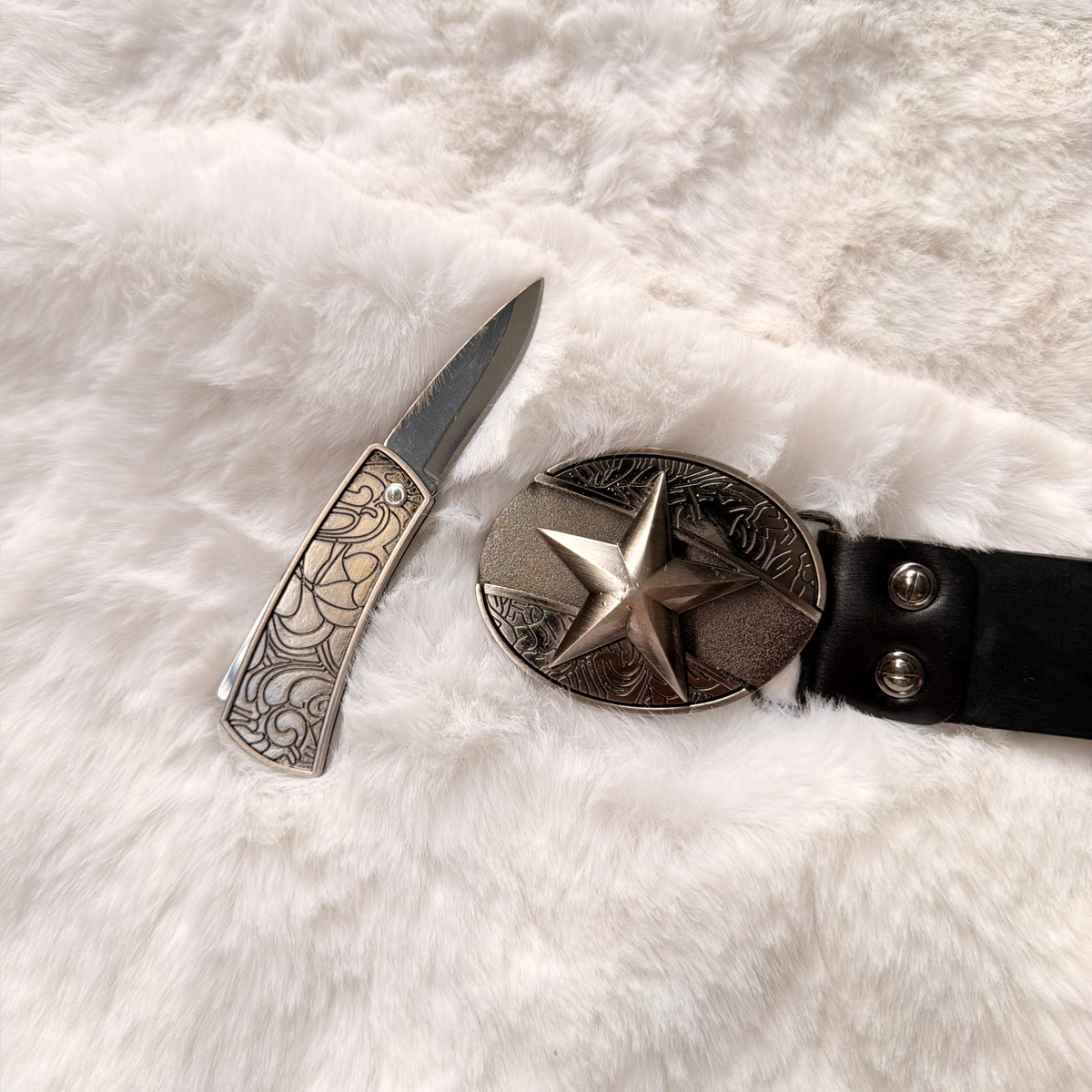Lone Star Knife Belt