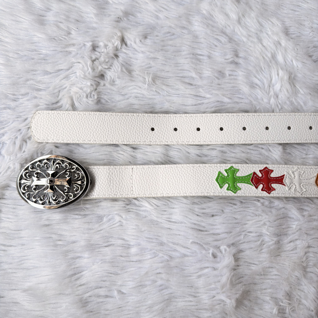 Chrome Hearts Ivory Saints Belt