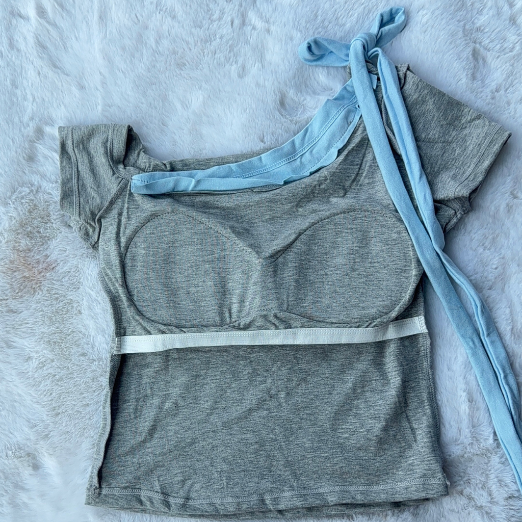 Grey Kitty Top