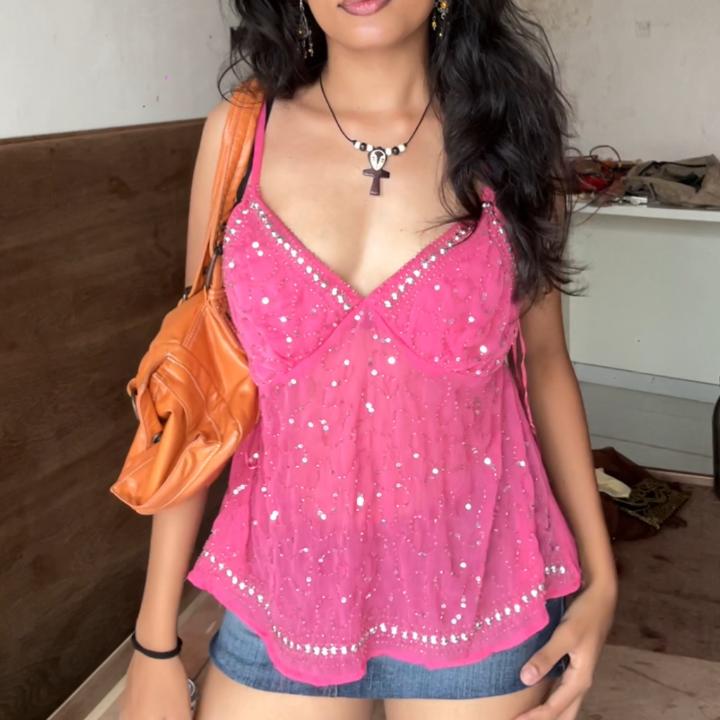 Gulabi Beaded Cami