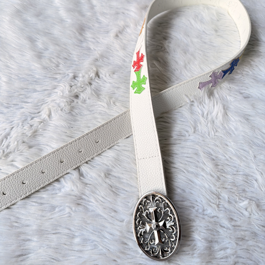 Chrome Hearts Ivory Saints Belt