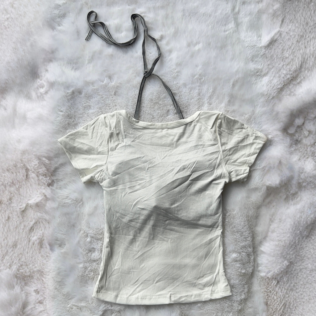Backstreet Halter Top - White