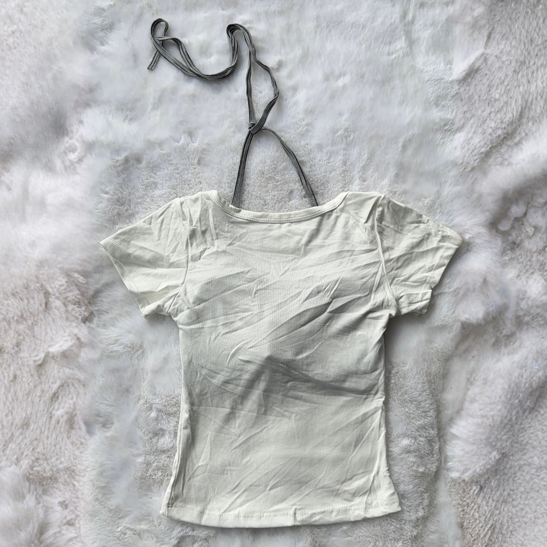 Backstreet Halter Top - White