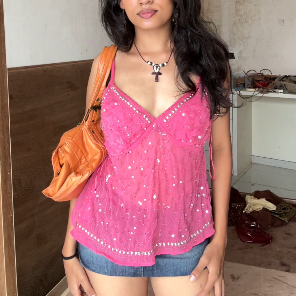 Gulabi Beaded Cami
