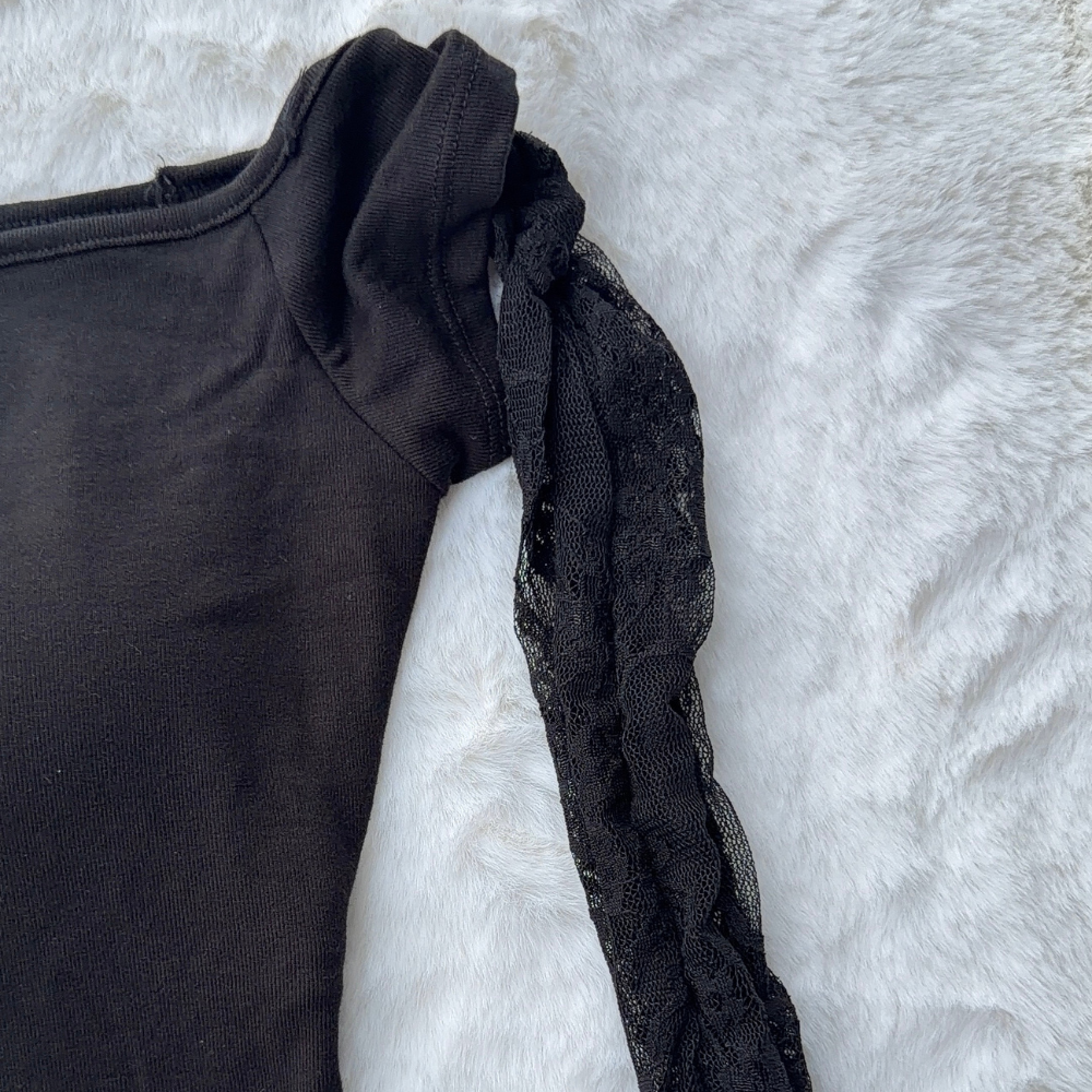 Noir Ribbon Top