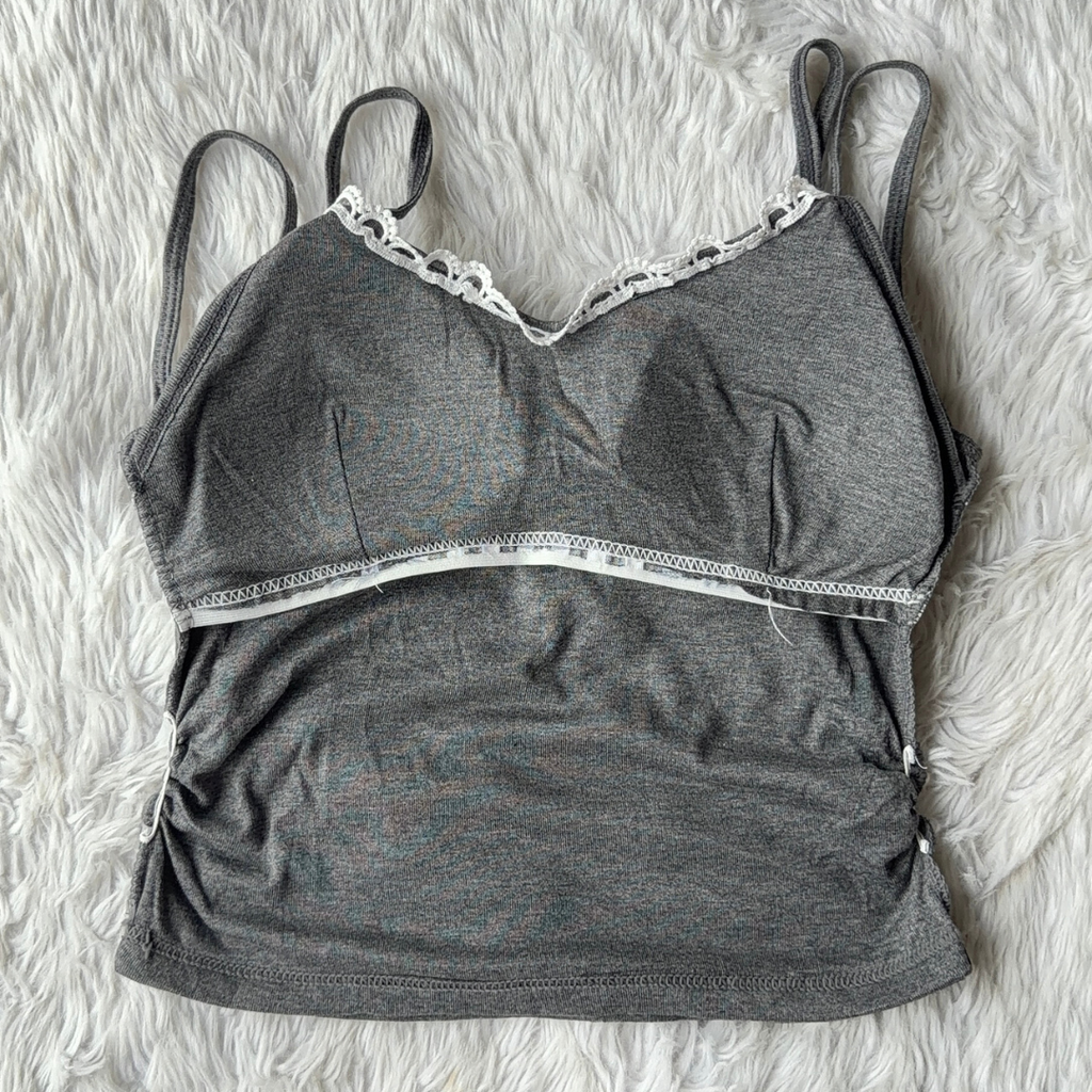 Charcoal Grey Beauty Layered Cami