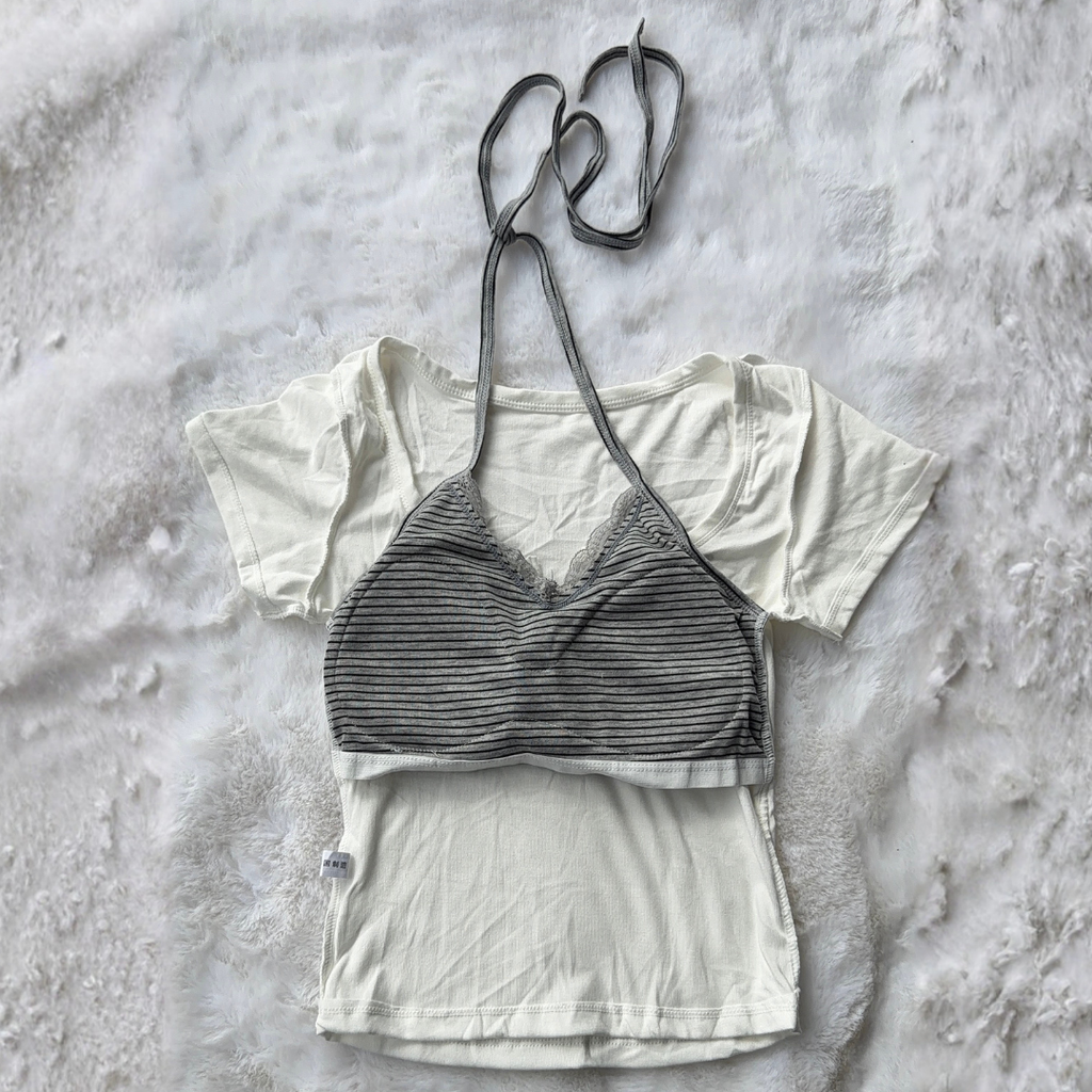Backstreet Halter Top - White
