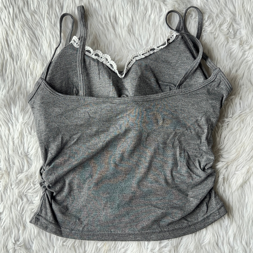 Charcoal Grey Beauty Layered Cami
