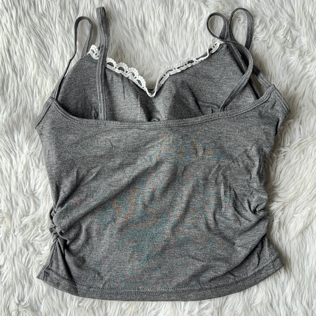 Charcoal Grey Beauty Layered Cami