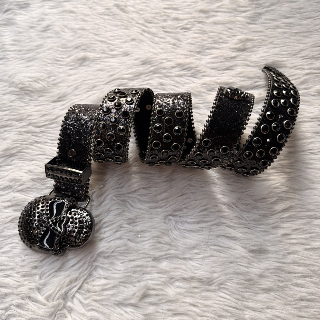Obsidian Reaper Rhinestone Belt