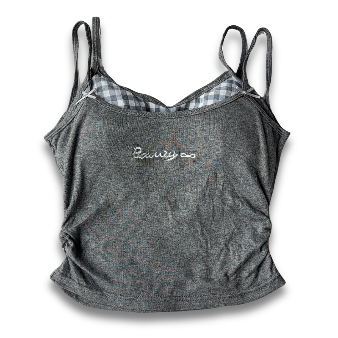 Charcoal Grey Beauty Layered Cami