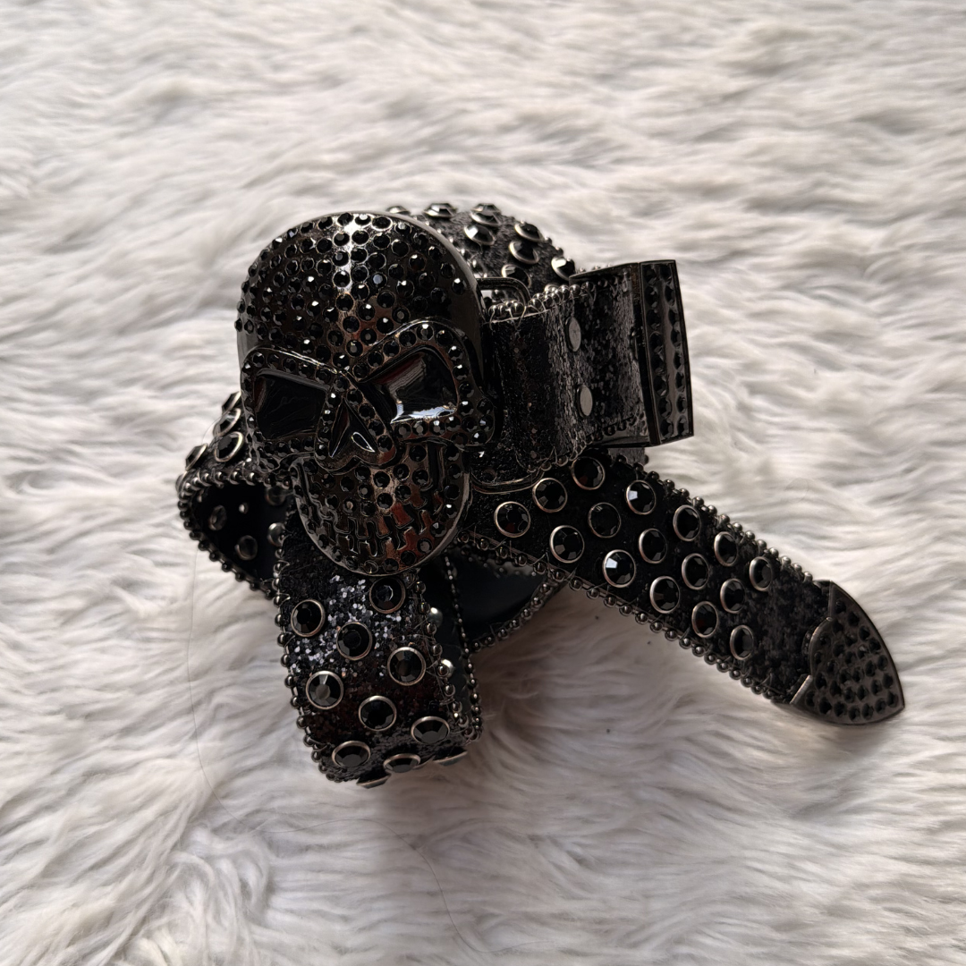 Obsidian Reaper Rhinestone Belt
