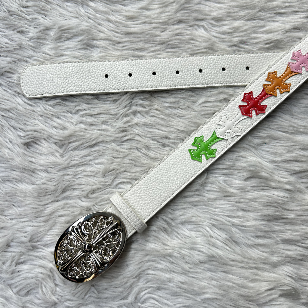 Celestial Chrome Belt - Ivory