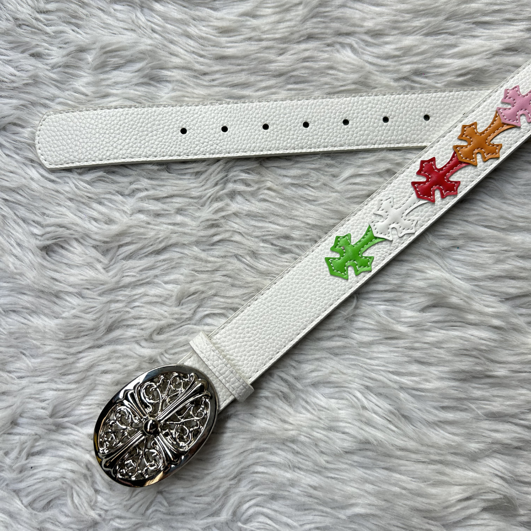 Celestial Chrome Belt - Ivory