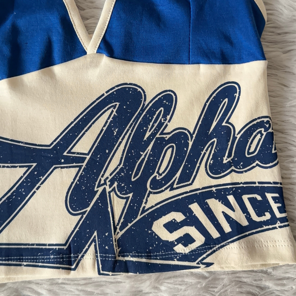 Blue Flame Halter Top