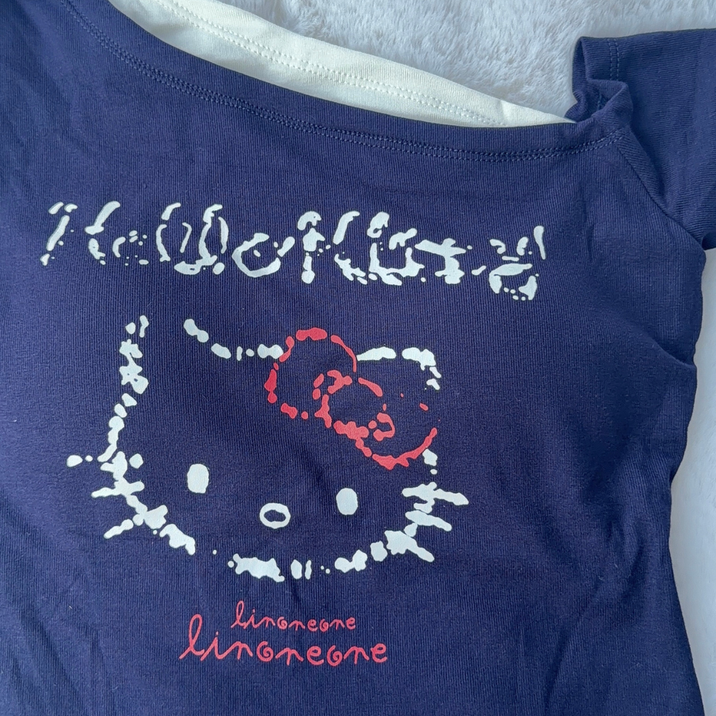 Midnight Blue Kitty Top