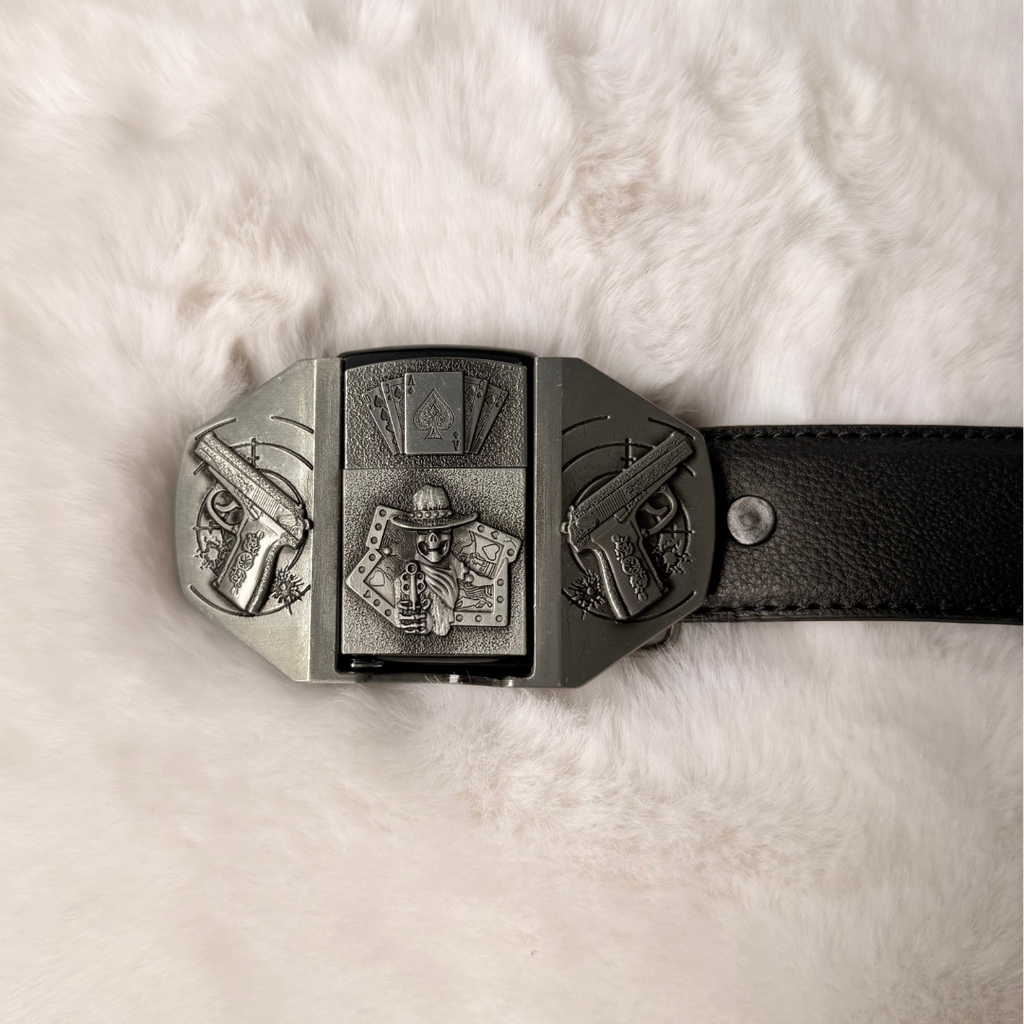 Silver Renegade Lighter Belt