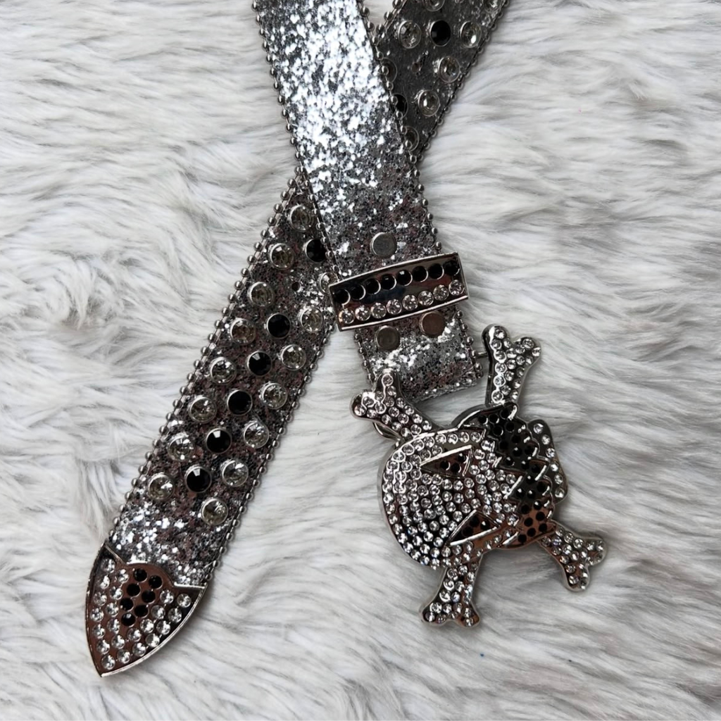 Silver Skull Rhinestone