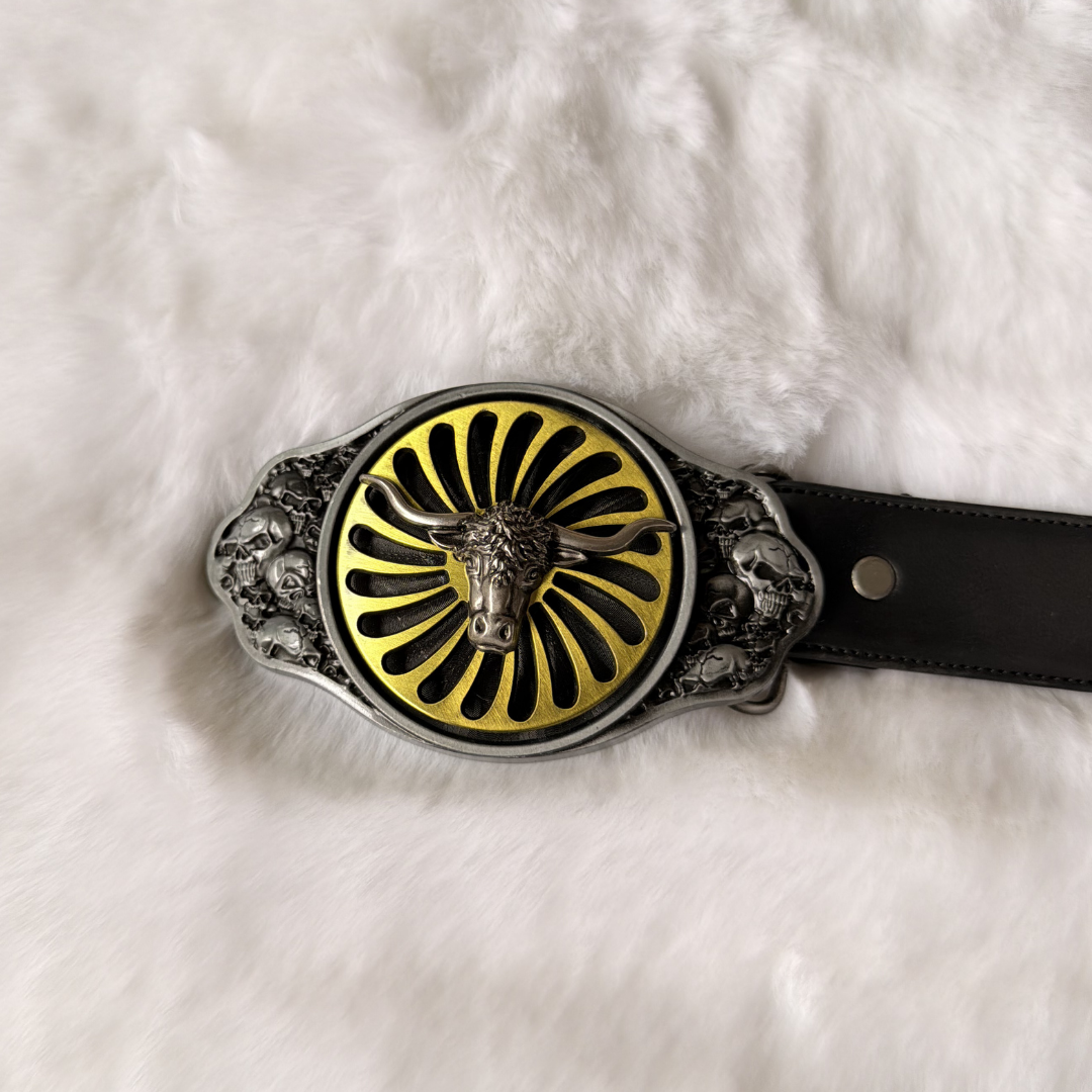 Gilded Longhorn Fidget Belt
