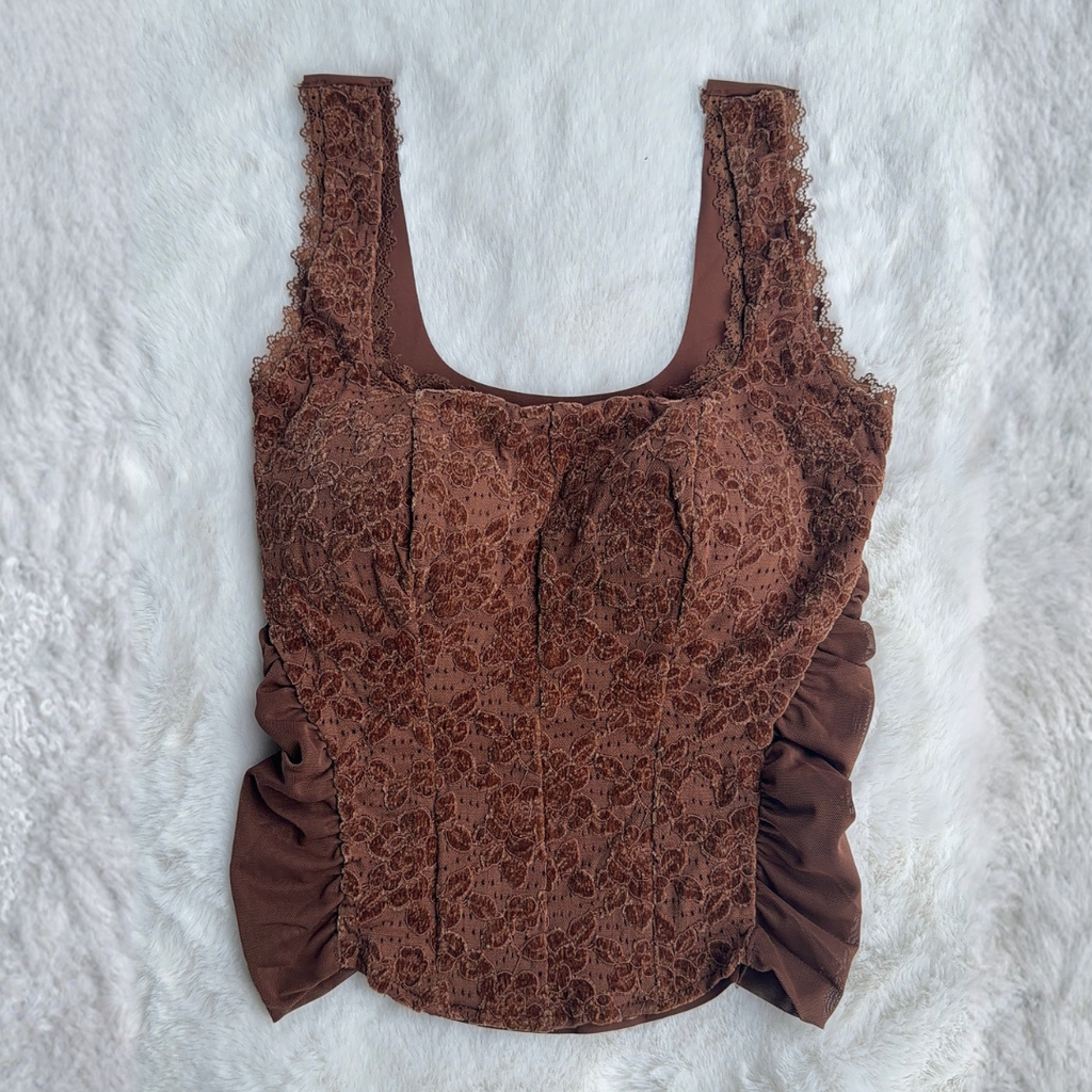 Cocoa Lace Corset