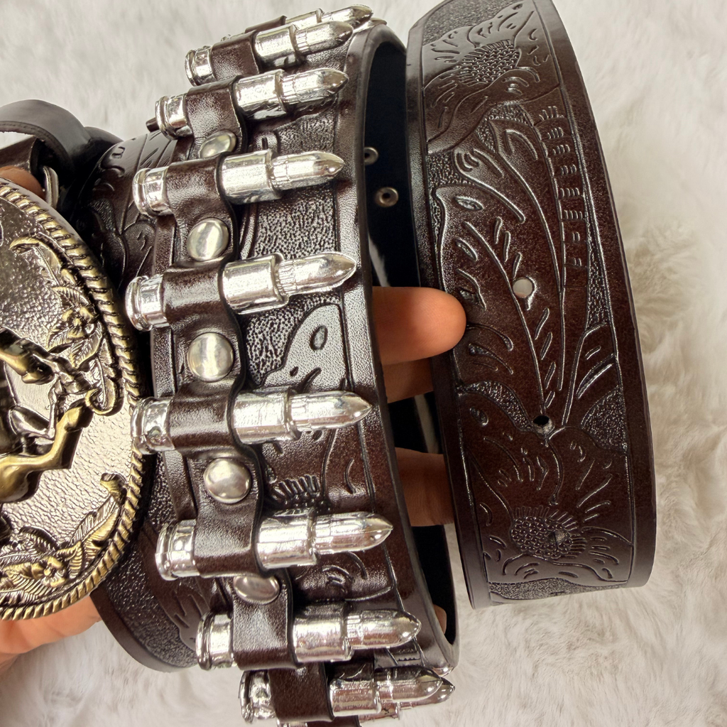 Golden Mustang Bullet Belt