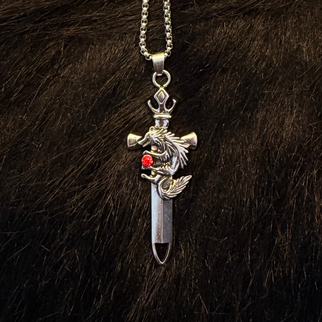 Dragon's Dagger Pendant Necklace