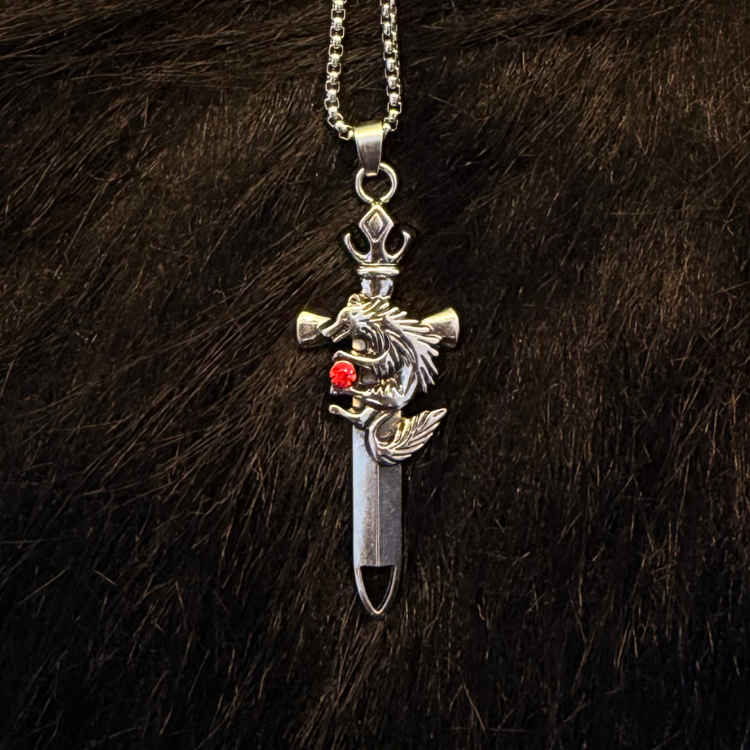 Dragon's Dagger Pendant Necklace