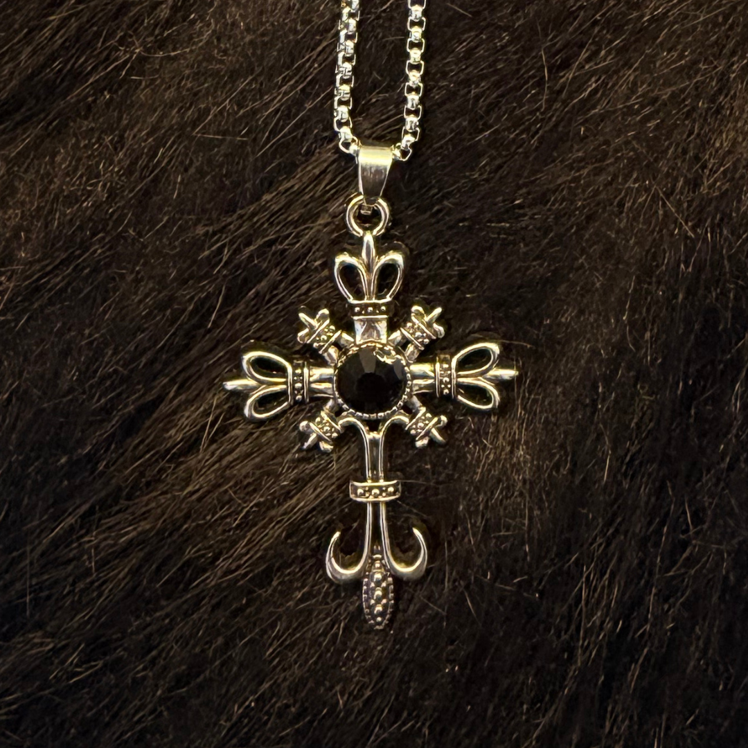 Obsidian Reign Pendant Necklace