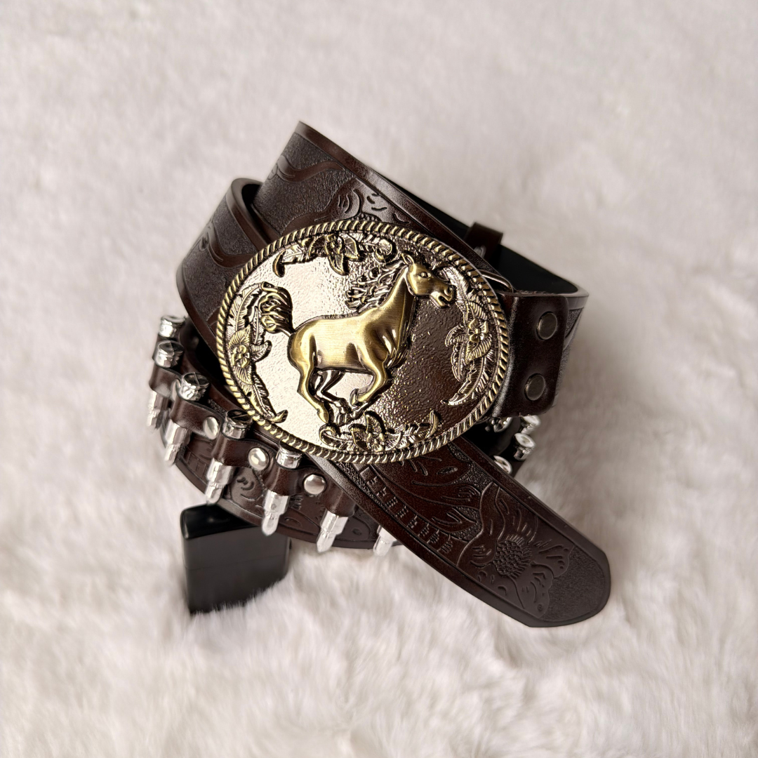 Golden Mustang Bullet Belt