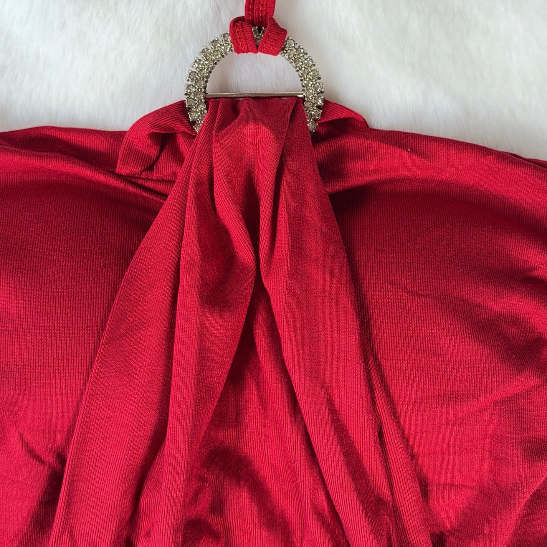 Velvet Flame Ring Halter(Padded)