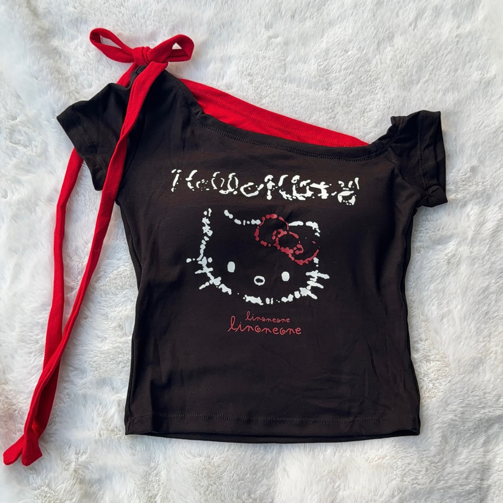 Crimson Kitty Top