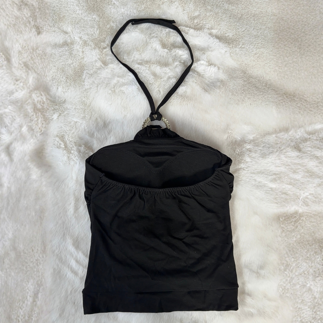 Noir Halo Ring Halter(Padded)