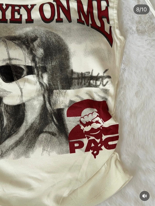All Eyez On Me - Beige (Padded)