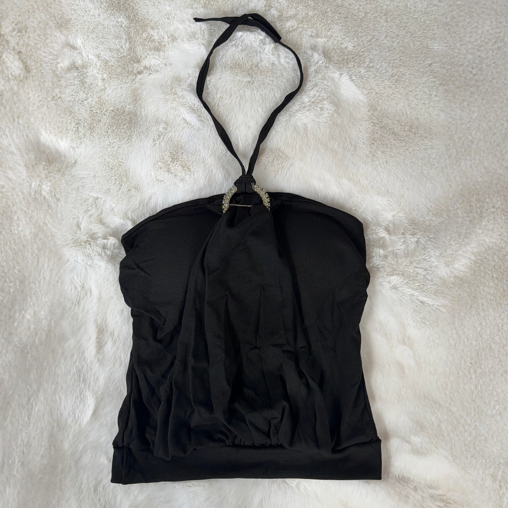 Noir Halo Ring Halter(Padded)