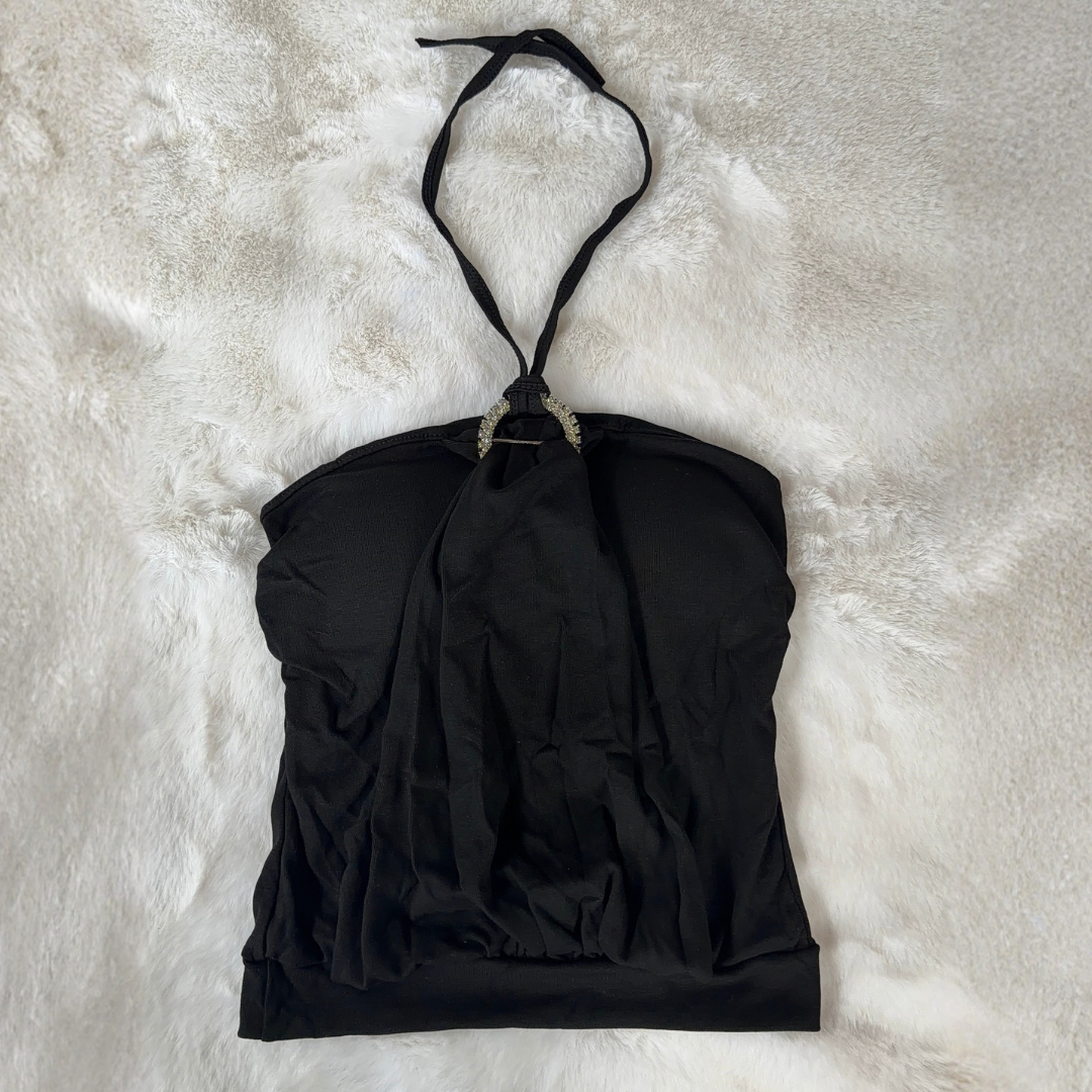 Noir Halo Ring Halter(Padded)