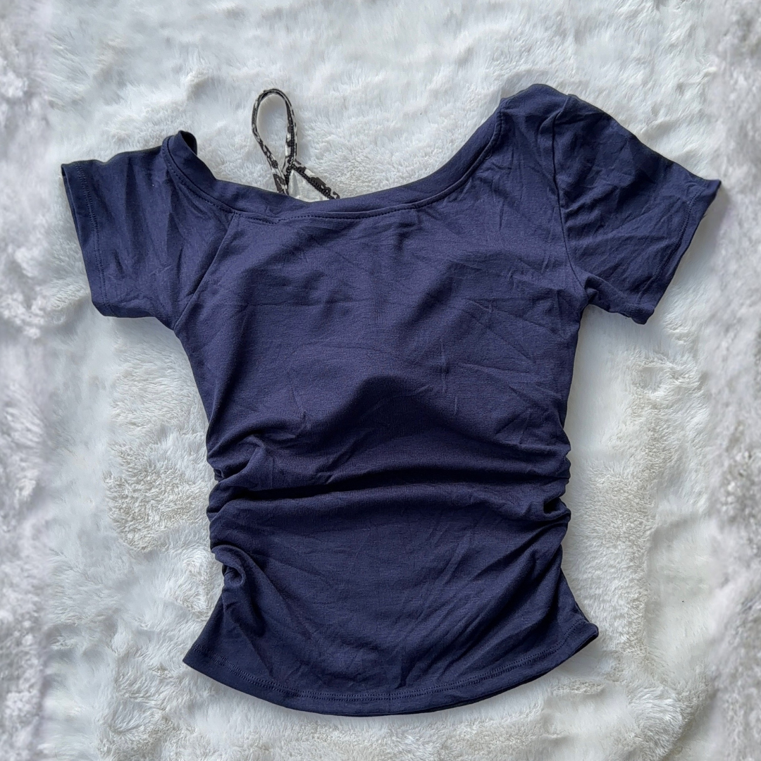 Starstruck Baby Tee - Deep Indigo