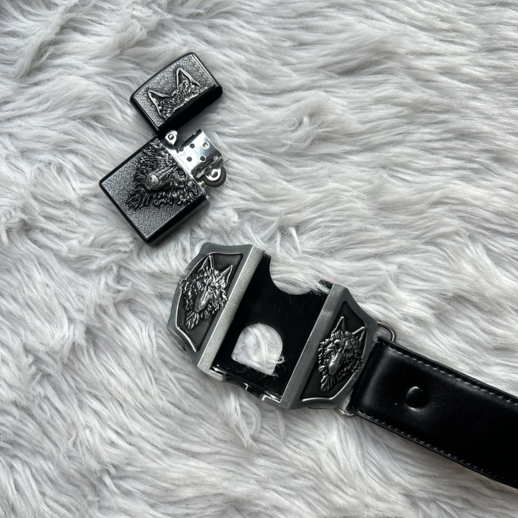 Lone Wolf Lighter Belt