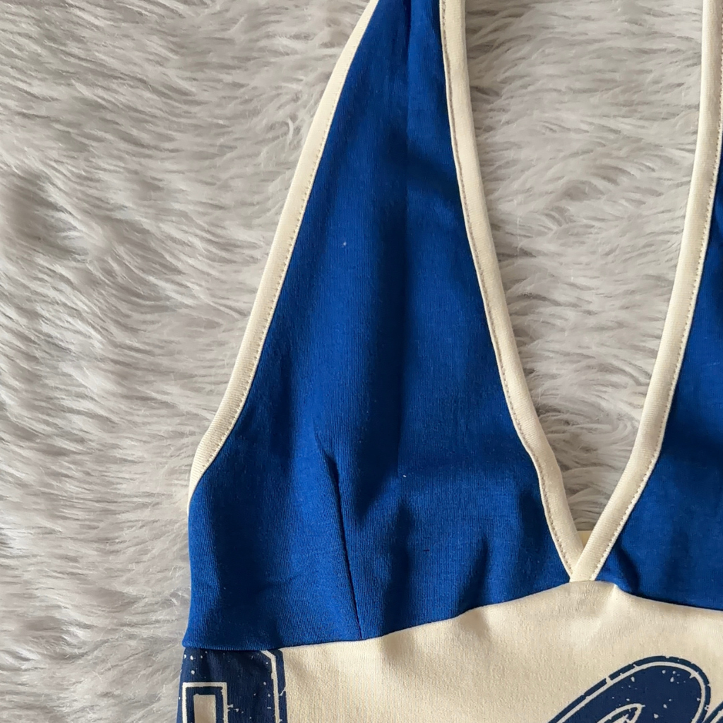Blue Flame Halter Top