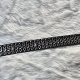 Black Rhinestone Belt