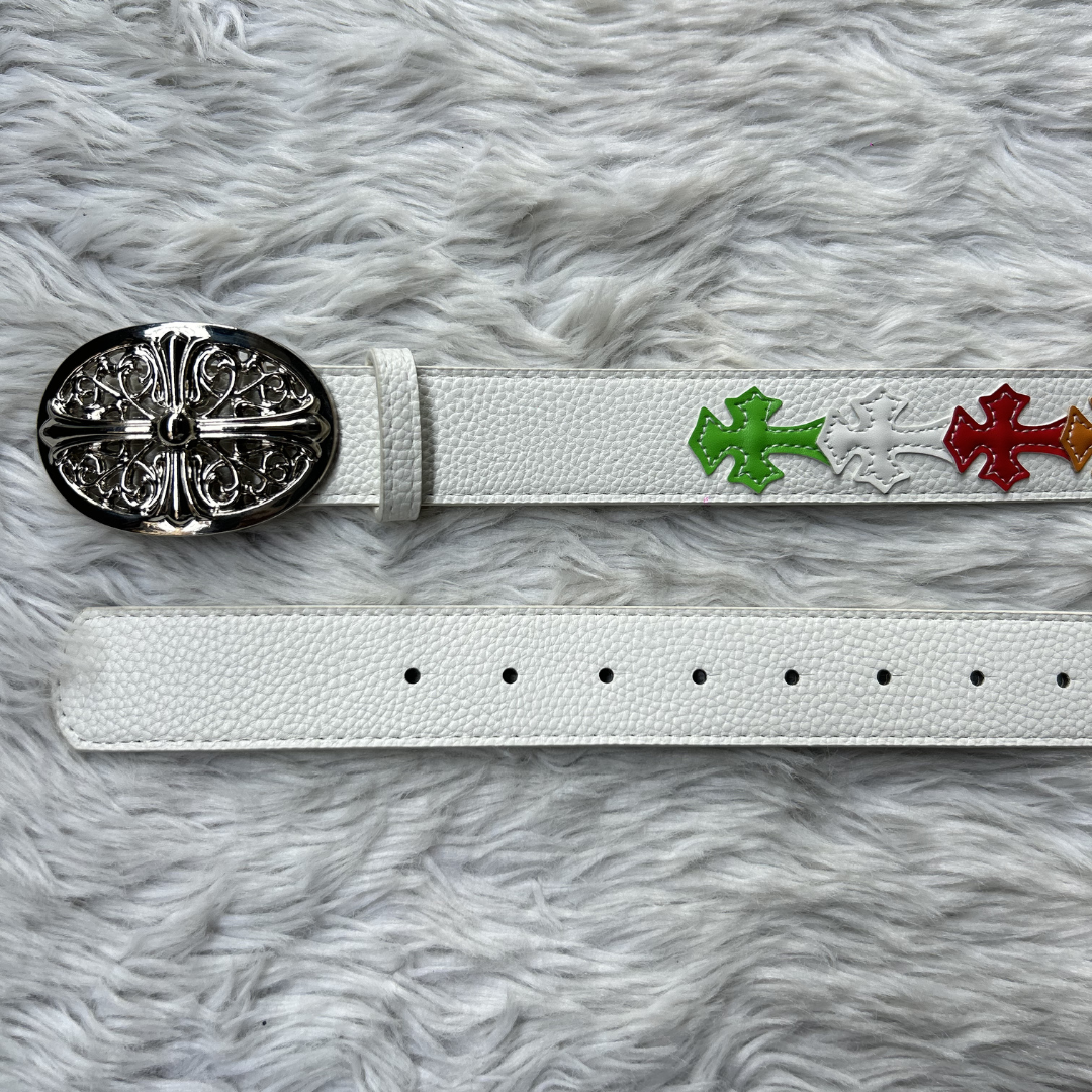 Celestial Chrome Belt - Ivory