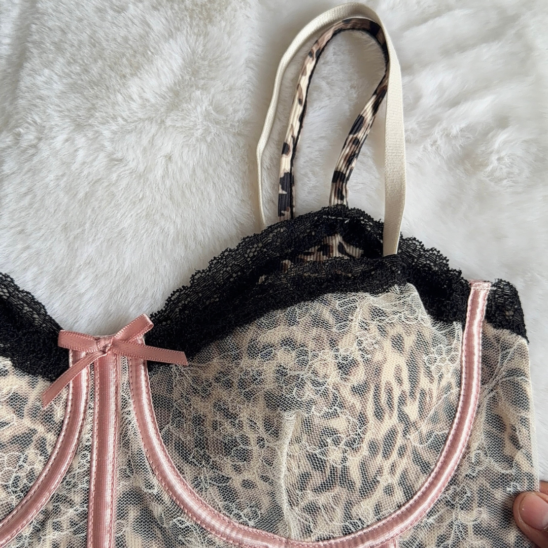 Leopard Lace Corset