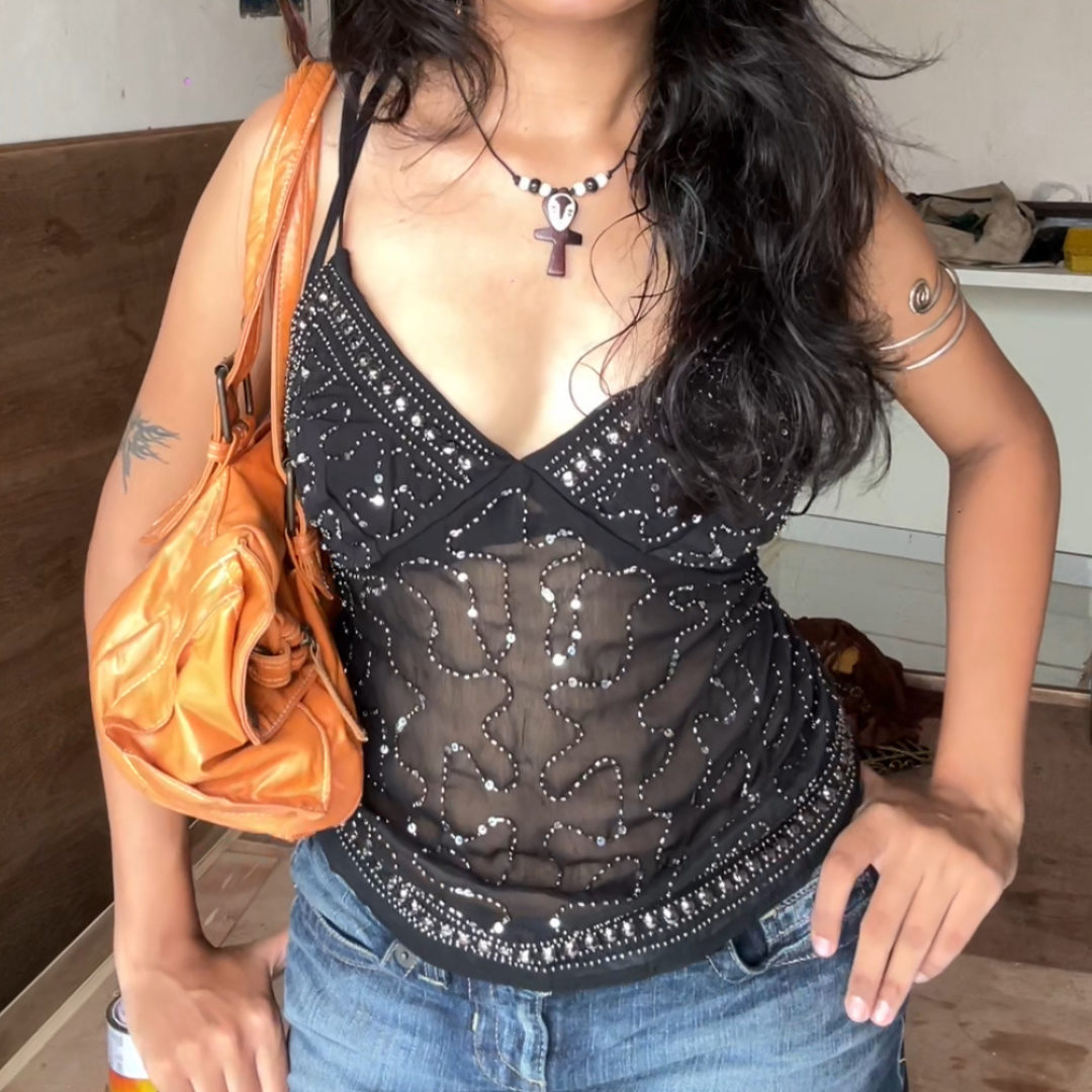 Nazakat Beaded Cami
