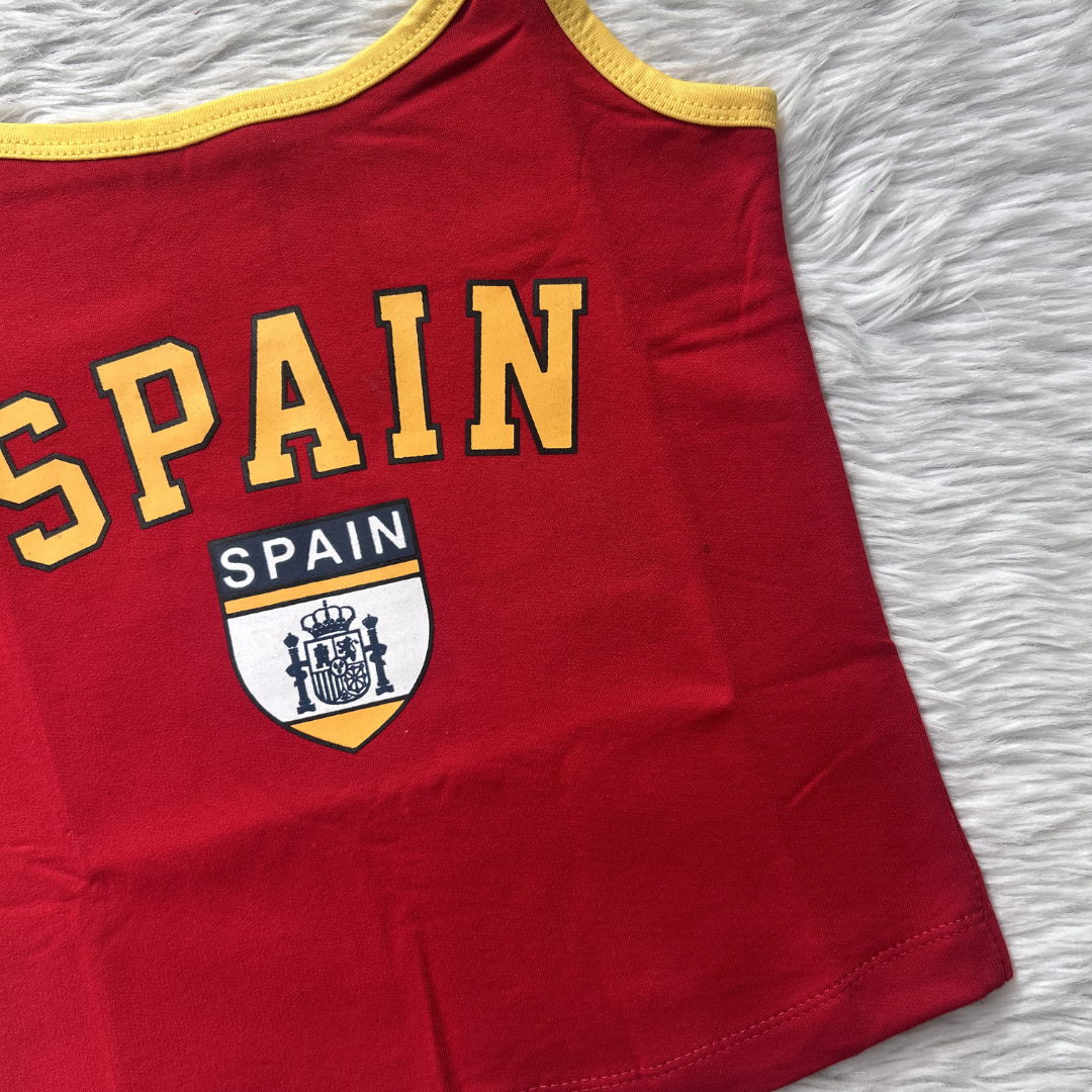 Spain Top - Red