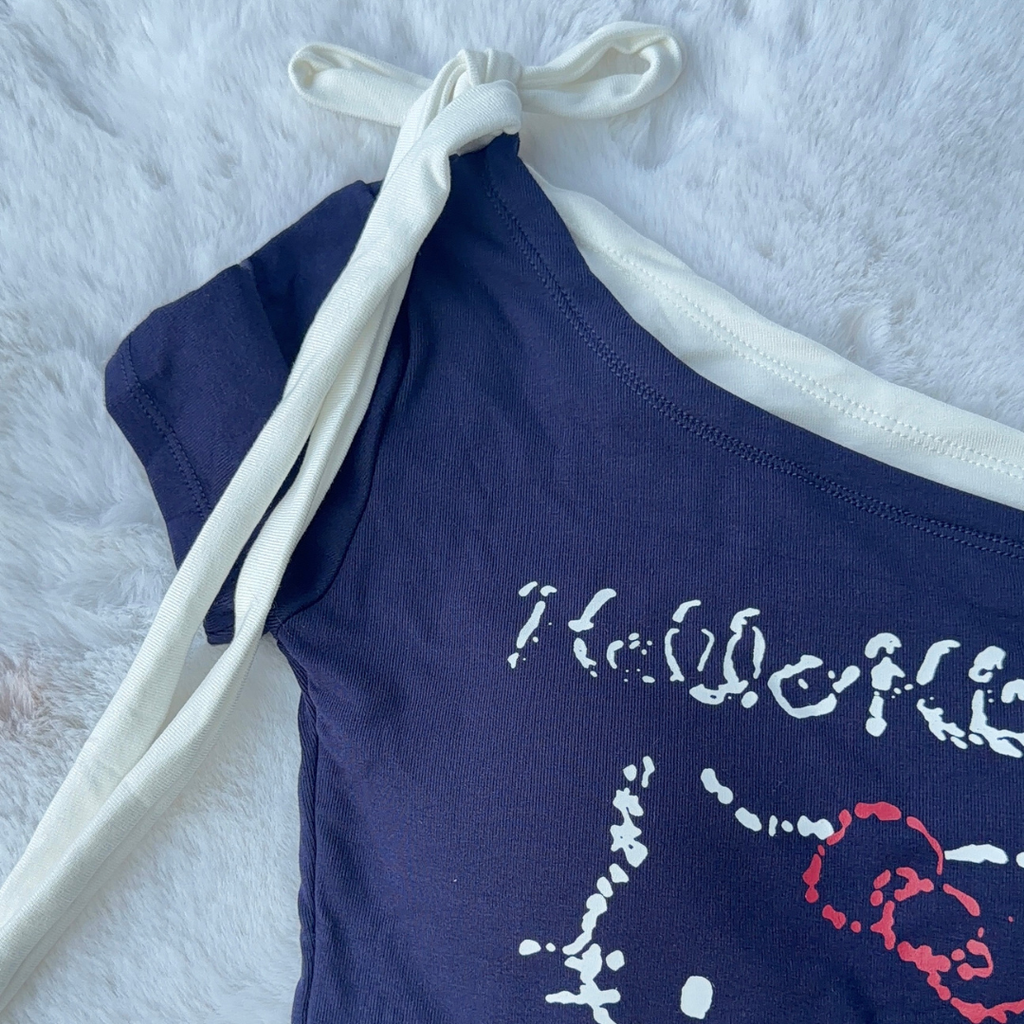 Midnight Blue Kitty Top