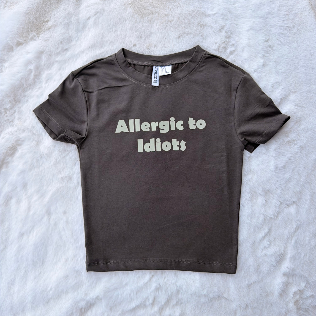 Allergic To Idiots Tee